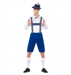 Costume Allemand Oktoberfest bleu homme