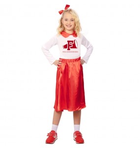 Costume Sandy Grease, pom-pom girl fille