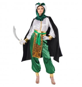 Costume Bédouin arabe vert femme
