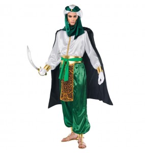 Costume pour homme Bédouin arabe vert