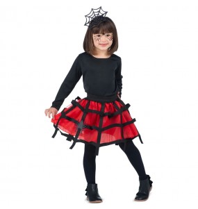 Costume Araignée avec tutu rouge fille