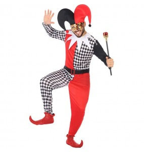 Déguisement Arlequin Médiéval adulte
