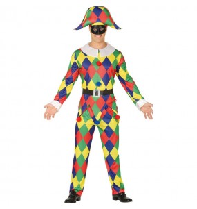 Déguisement Arlequin Multicolore homme