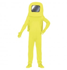 Déguisement Astronaute Among us jaune homme