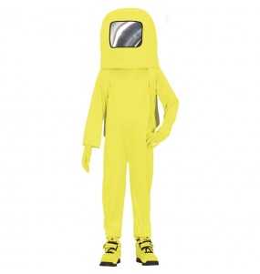 Déguisement Astronaute Among us jaune garçon