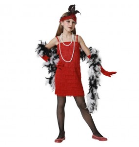 Costume Danseuse Charleston rouge fille
