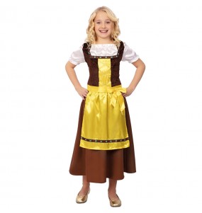 Costume Bavaroise Oktoberfest brune fille