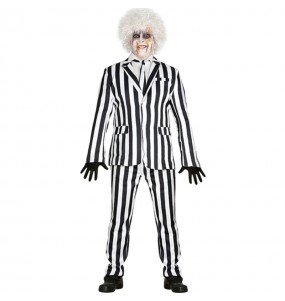 Costume pour homme Beetlejuice en rayures