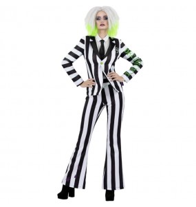 Costume Beetlejuice rayé femme