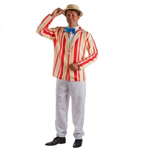 Costume pour homme Bert Poppins en rayures