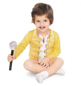 Déguisement bodysuit Freddy Mercury pour bébé