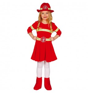 Costume Pompière rouge fille