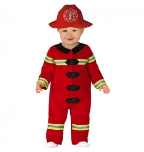 Costume Pompier rouge bébé
