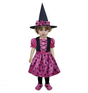 Costume Sorcière avec des étoiles bébé