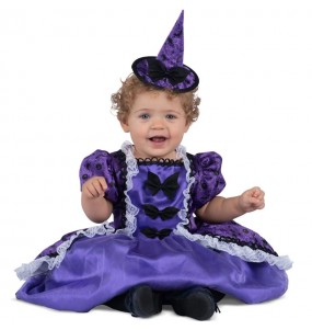 Belle Petite Fille De 3 Ans Portant Un Costume De Sorcière D