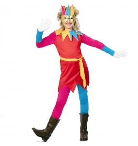 Déguisement Arlequin Multicolore fille