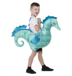 Costume Cheval de mer vert garçon