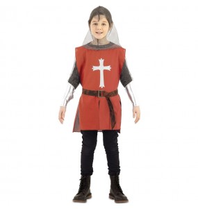 Cape de guerrier médiévale rouge pour enfant pour compléter vos costumes