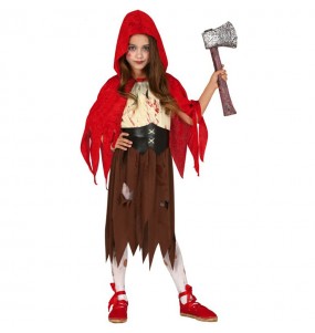 Déguisement Chaperon Rouge Zombie fille