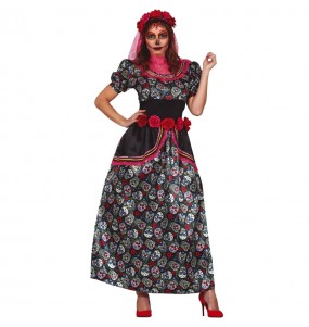 Déguisement Catrina multicolore femme