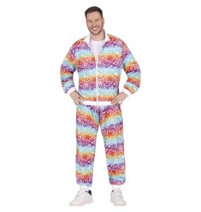 Costume pour homme Survêtement arc-en-ciel