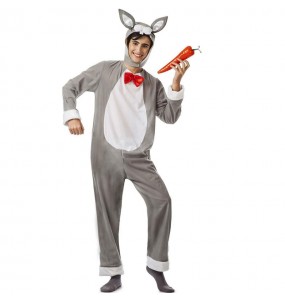 Déguisement Lapin gris homme