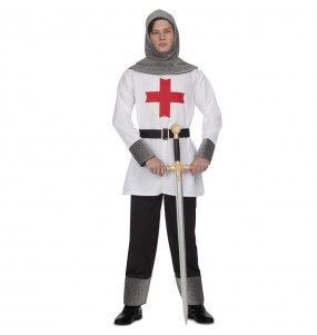 Déguisement Croisé Médiéval Blanc homme