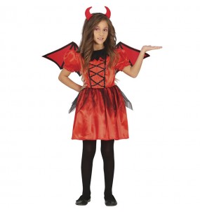 Costume Diablesse avec ailes fille