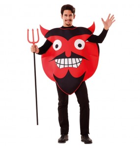 Déguisement Emoji Diable adulte