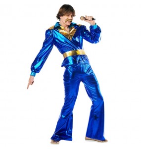 Costume Disco Abba bleu homme