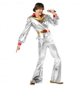 Costume Disco Abba argent homme