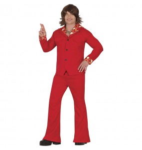 Costume pour homme Danseur de discothèque rouge