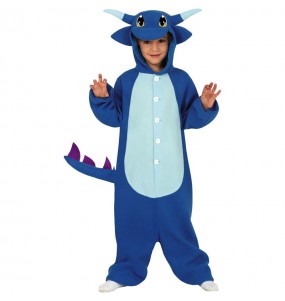 Déguisement Dragon Bleu Kigurumi garçon