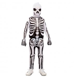 Costume Squelette blanc garçon