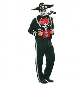 Costume Squelette Mariachi homme