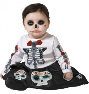 Costume Squelette mexicain Catrina bébé