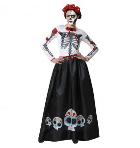 Costume Squelette mexicain Catrina femme