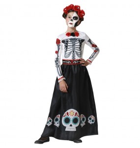 Costume Squelette mexicain Catrina fille