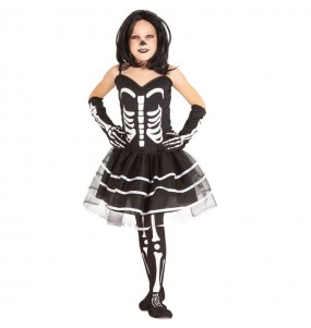 Costume Squelette Miss Bones fille