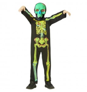 Costume Squelette néon garçon