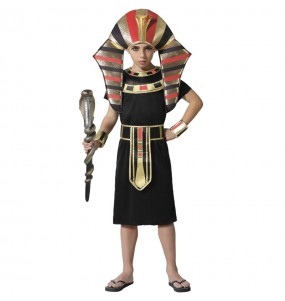 Costume Pharaon noir et or garçon