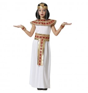 Costume Pharaonne blanche et dorée fille