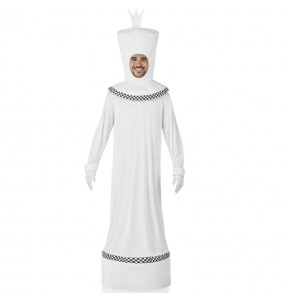 Costume pour homme Pièce d\'échecs blanche