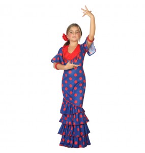 Déguisement Flamenco Bleu pour fille