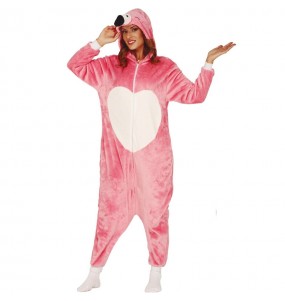 Déguisement Flamant Rose Kigurumi adulte