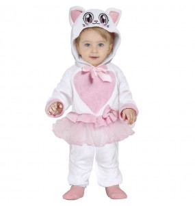 Costume Petit chaton avec cœur bébé