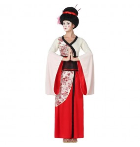 Costume Geisha avec fleurs femme