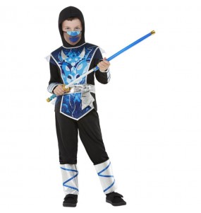 Costume Guerrier Ninja Bleu garçon