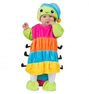 Costume Ver multicolore bébé