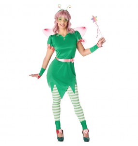 Costume Fée Clochette verte femme